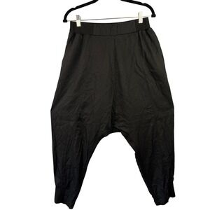 Studio 3B Black Harem Jogger Pants SZ EU 40/42 Yoga Athleisure Lagenlook